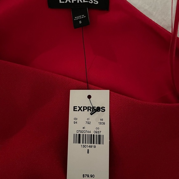 Lipstick Red One-Shoulder Dress - Picture 4 of 6